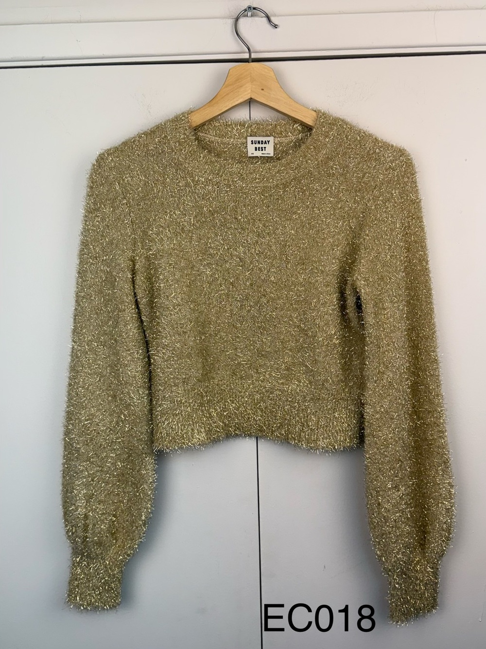 Sunday Best Aritzia Kitten Metallic Sweater XXS